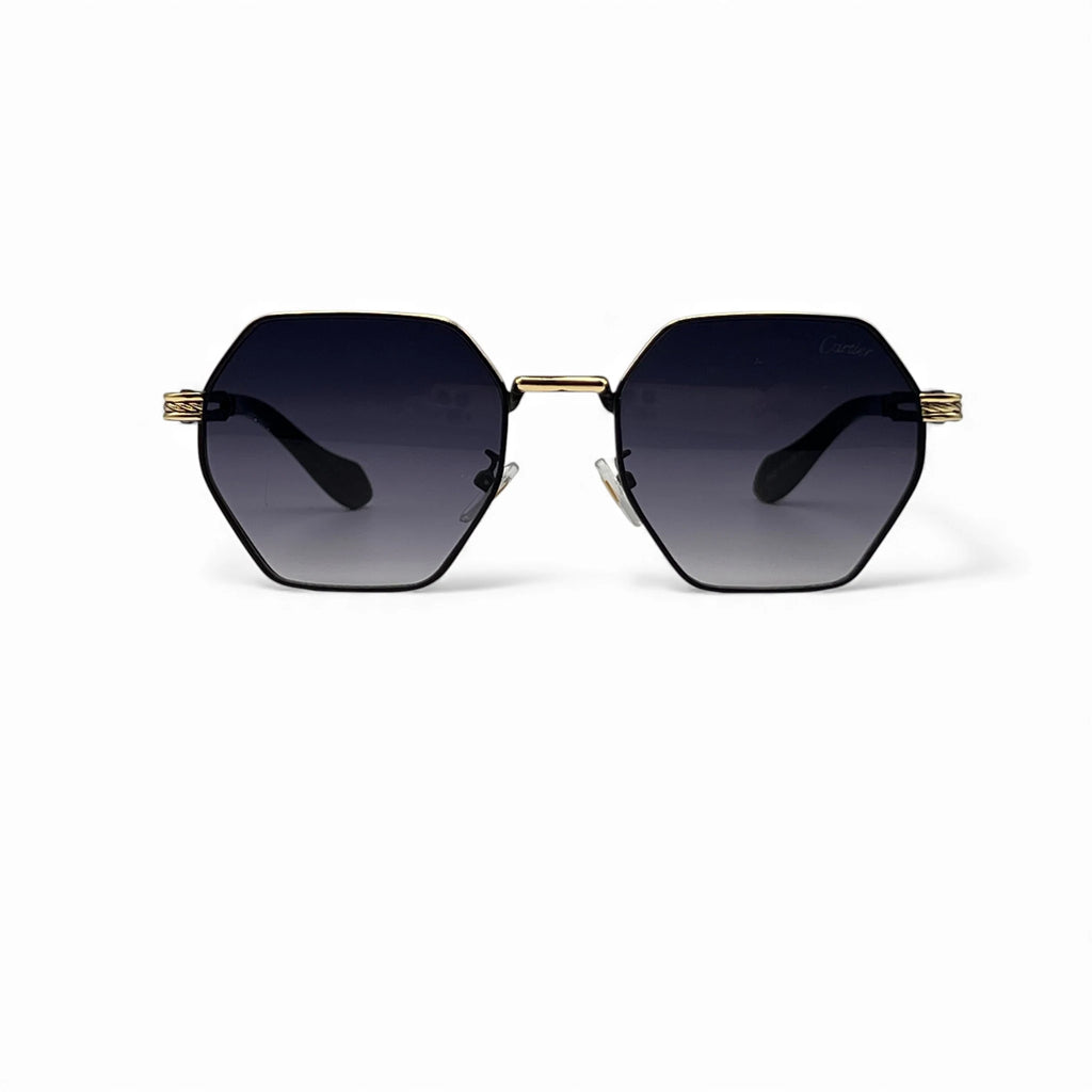 FADL Gilded Slate sunglasses in Gold Grey